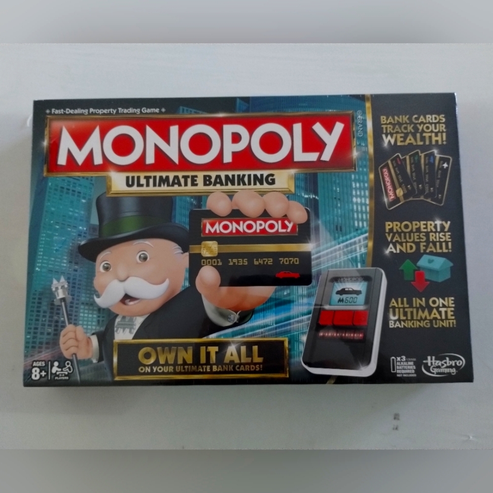 Hasbro Monopoly Ultimate Banking Game - Red and Blue